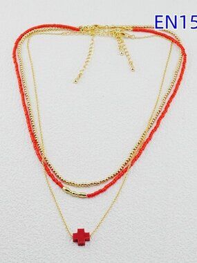 Enewton Colorful Cross Necklace